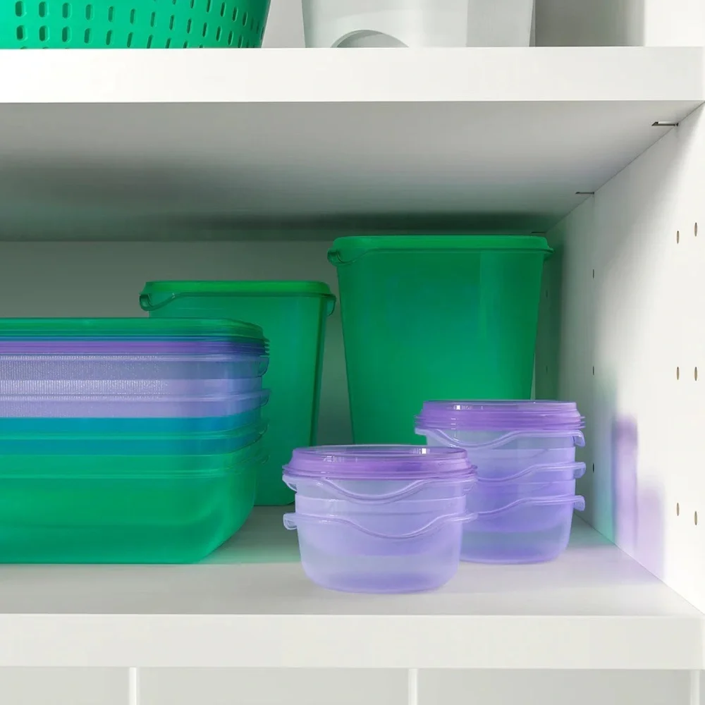 5 Packs Purple Round Containers 2oz